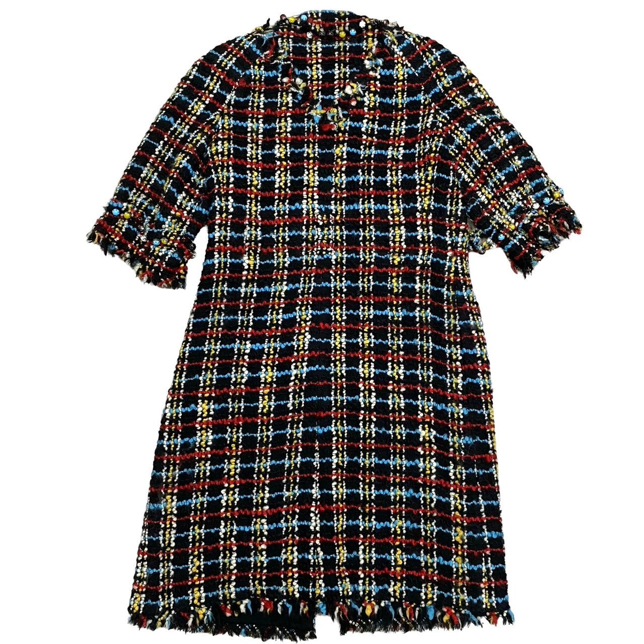 Chanel Setup Wool, Silk, Acrylic Multi Check Women 42
