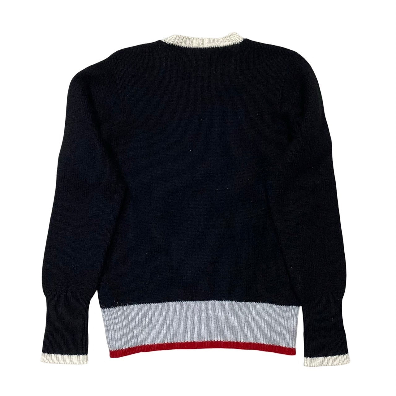 Chanel Sweater Cashmere Black Coco Mark Women 42