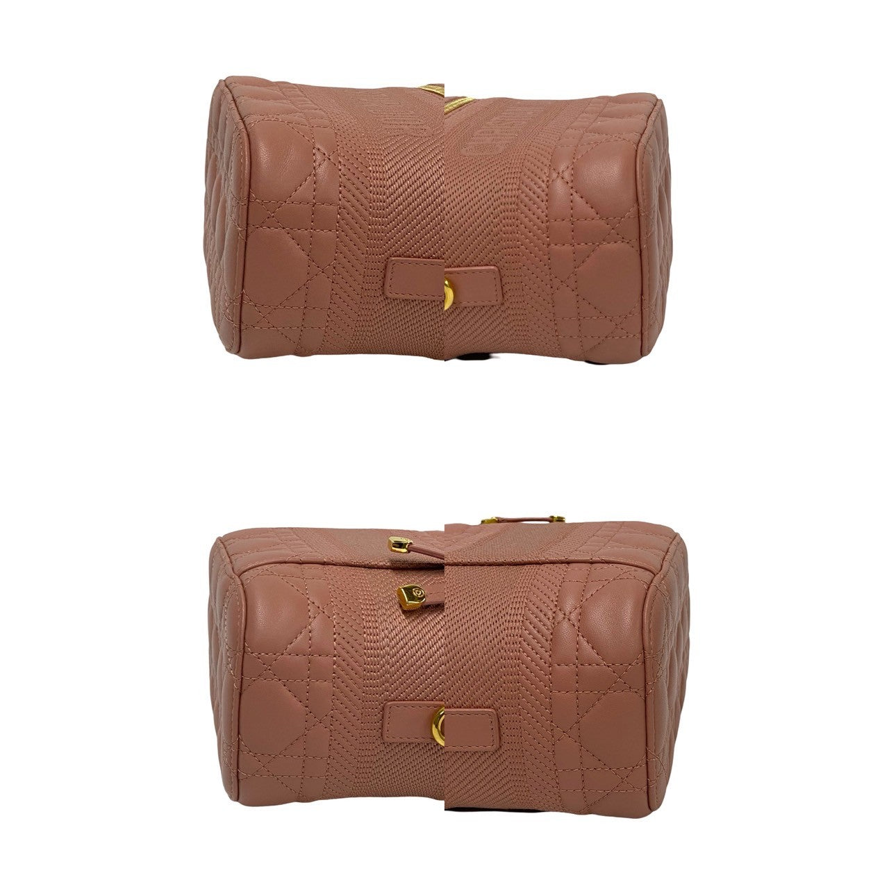 Dior Shoulder Bag Leather Pink Canage Dior Travel Small Vanity Women