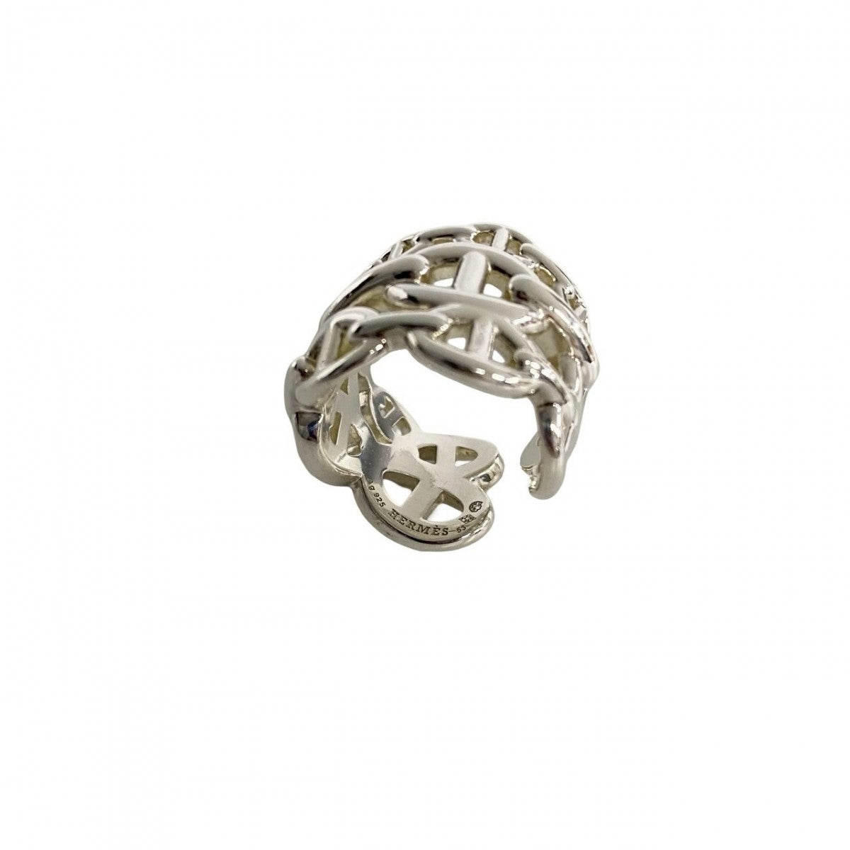 Hermes Ring H109506B Silver925 Silver Anchane Ring Gm Women(Unisex) 53