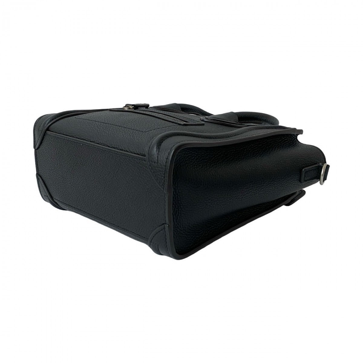 Celine Shoulder Bag Leather Black Luggage Nano Shopper Women(Unisex)