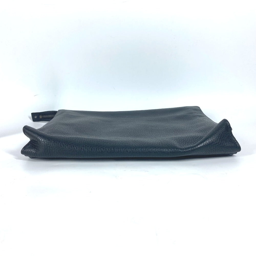 Valentino Clutch Bag Leather Black Studs Mens