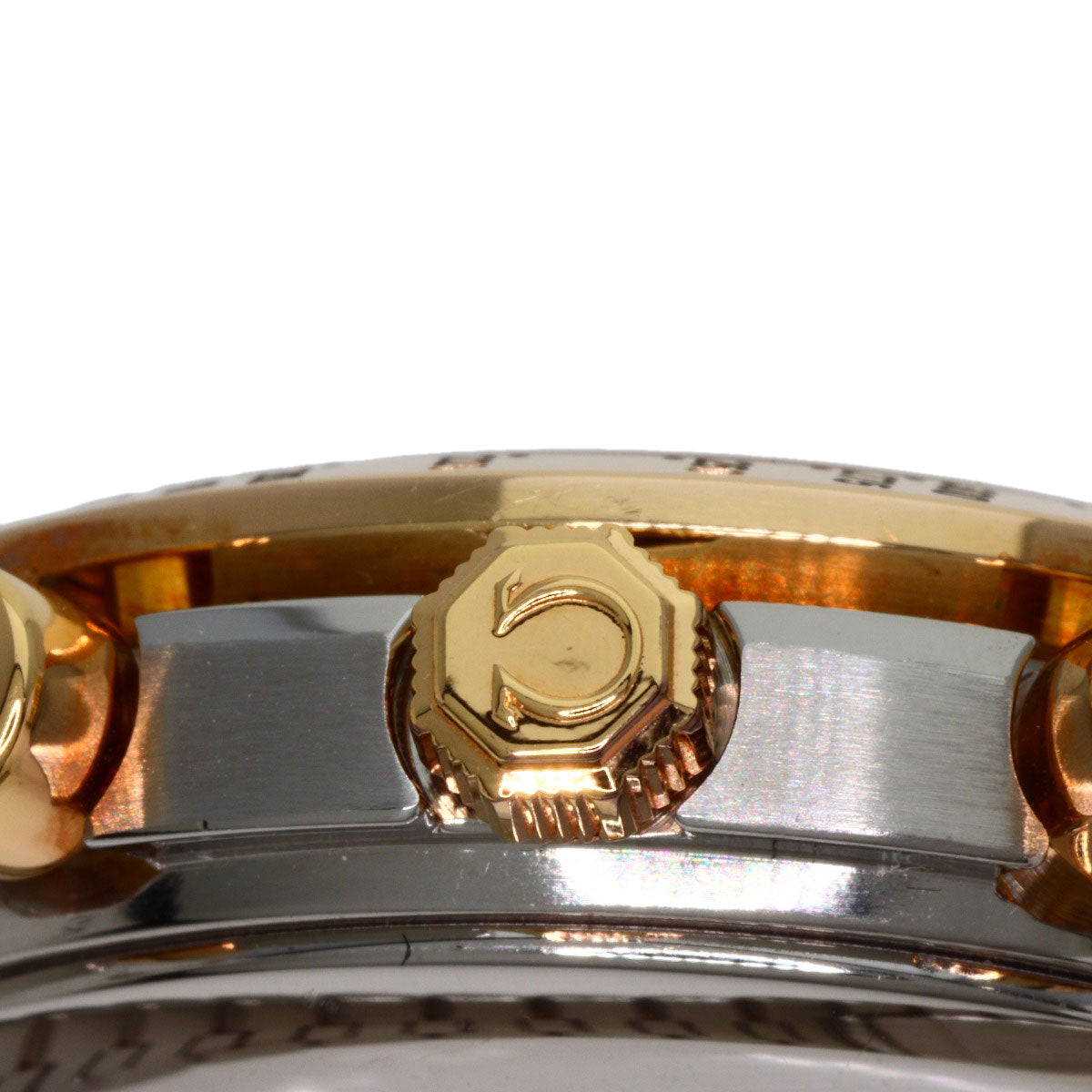 Omega Watches Mechanical Automatic 3336.20 Stainless Steel Gold Speedmaster Triple Calendar