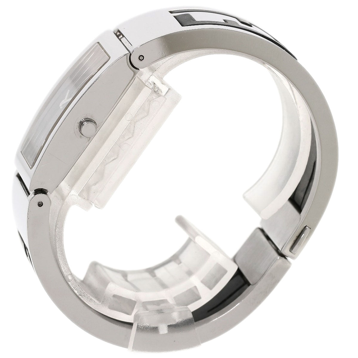 Fendi Watches Quartz 3250L Stainless Steel , Stainless Steel Silver Bangle Watch Black Dial Women