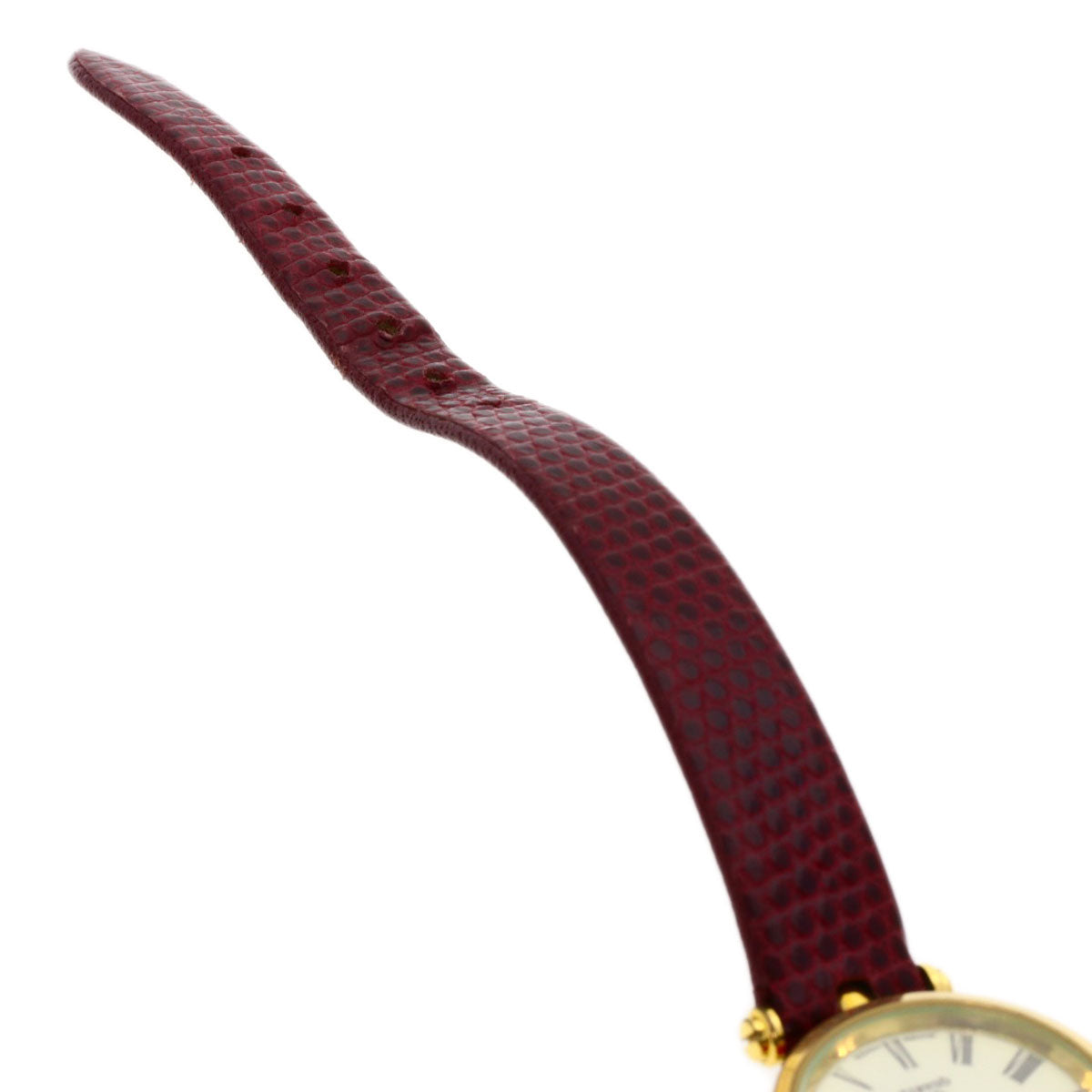 Gucci Watches Quartz Gold Plated, Leather Gold Sherry Line Ivory Dial Women