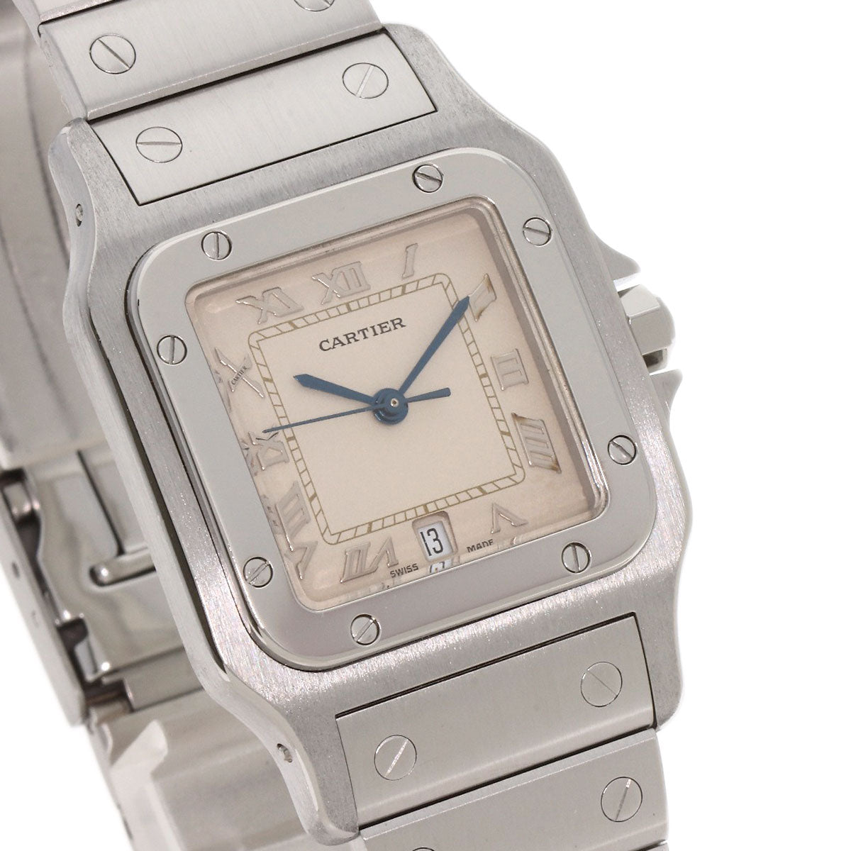 Cartier Watches Quartz W20018D6 Stainless Steel , Stainless Steel Silver Santos Galve Lm Old Belt