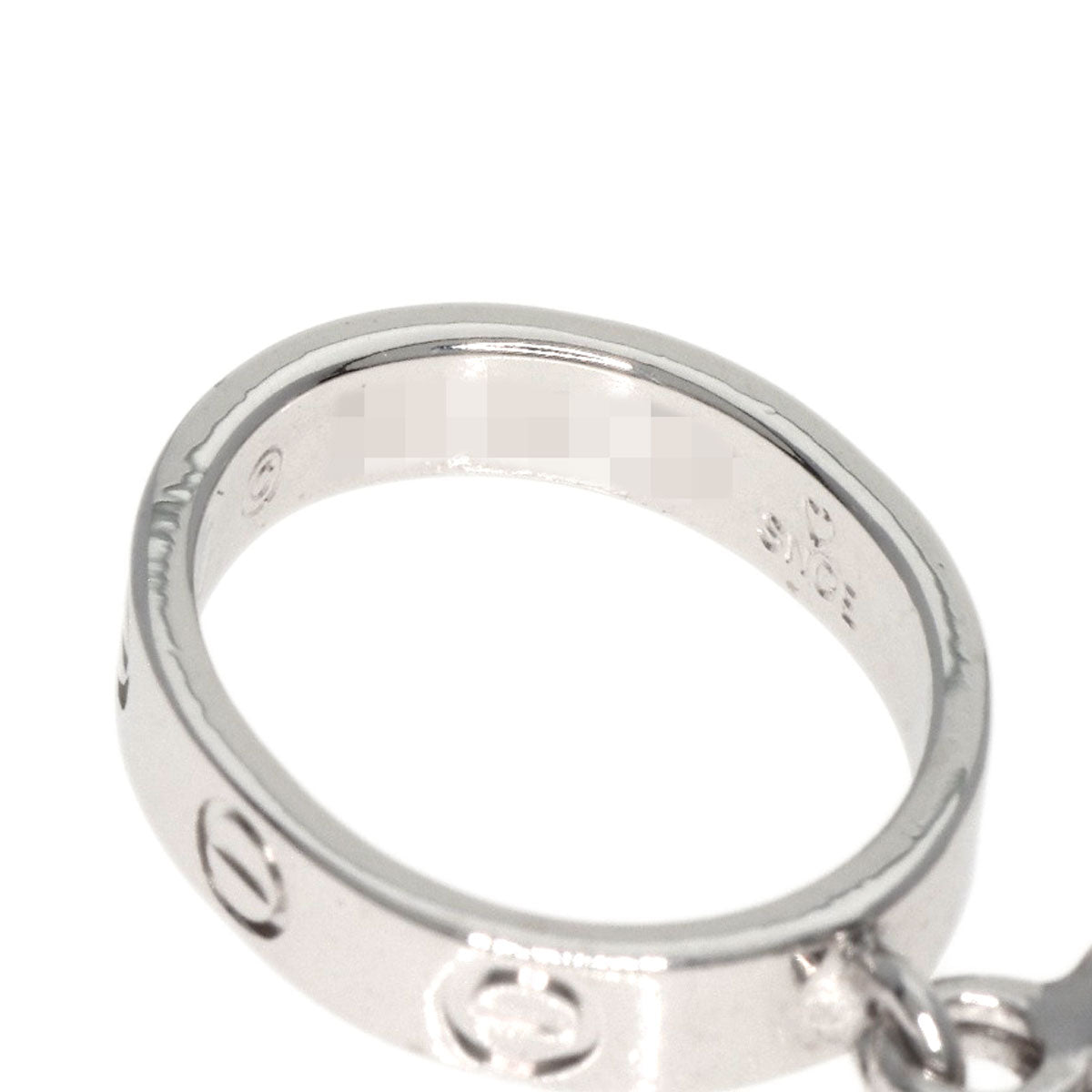 Cartier Pendant Top K18Wg Silver Baby Love Charm Women