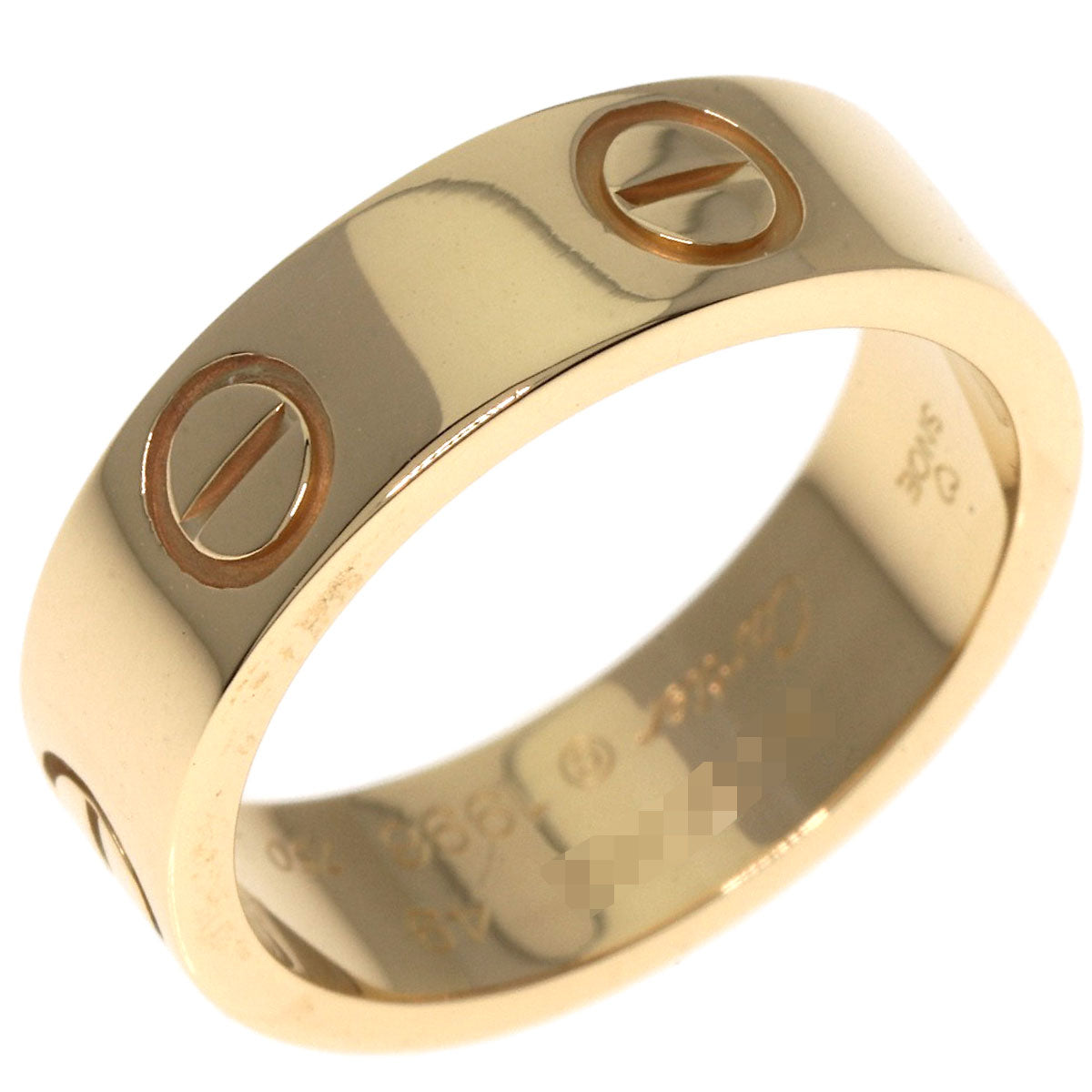 Cartier Ring 18K Yellow Gold Gold Love Ring #49 Women