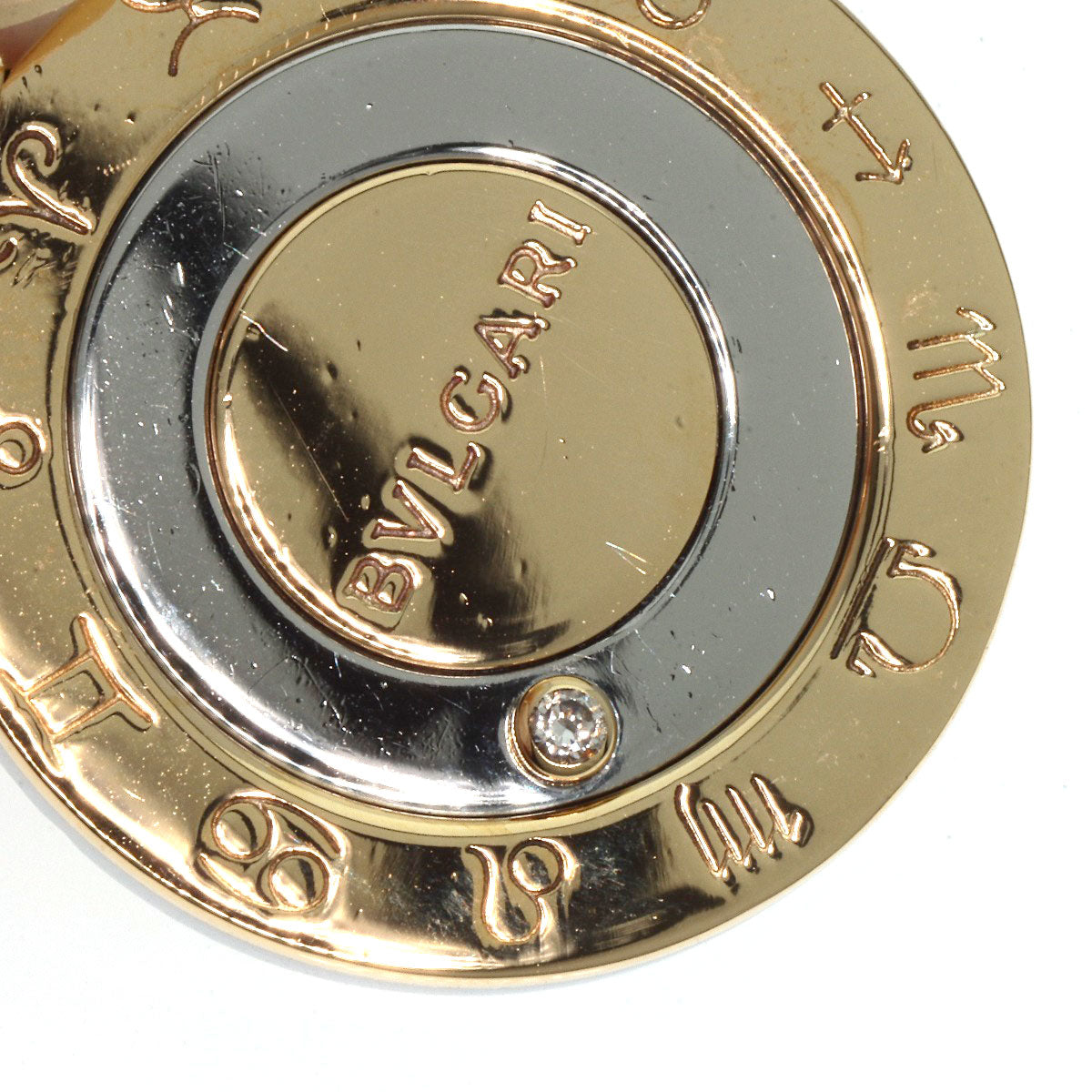 Bvlgari Pendant Top 18K Yellow Gold Gold Horoscope 1P Diamond