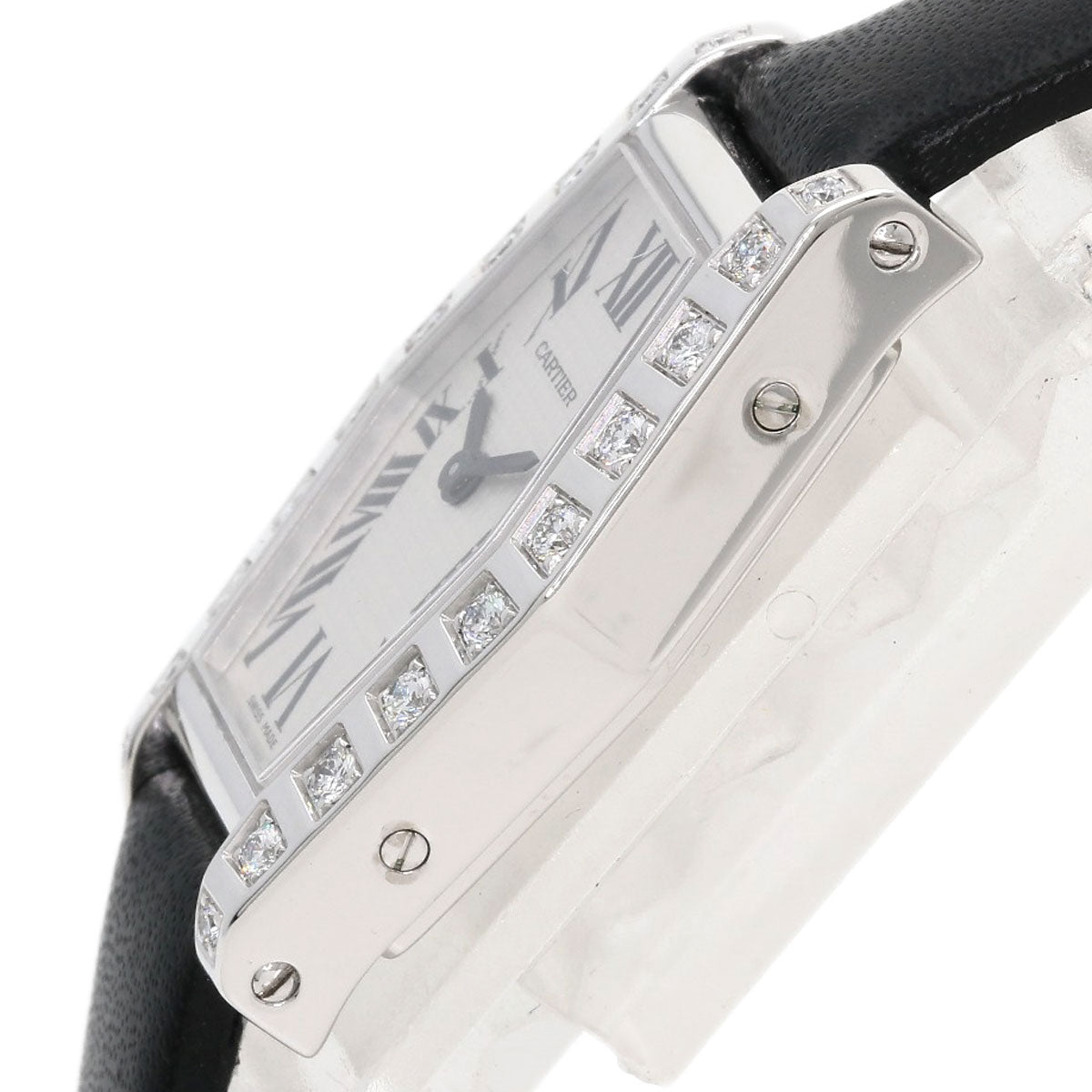 Cartier Watches Quartz Wj2005W3 K18Wg, Leather Silver Hexagonal Laniere Silver Dial Women