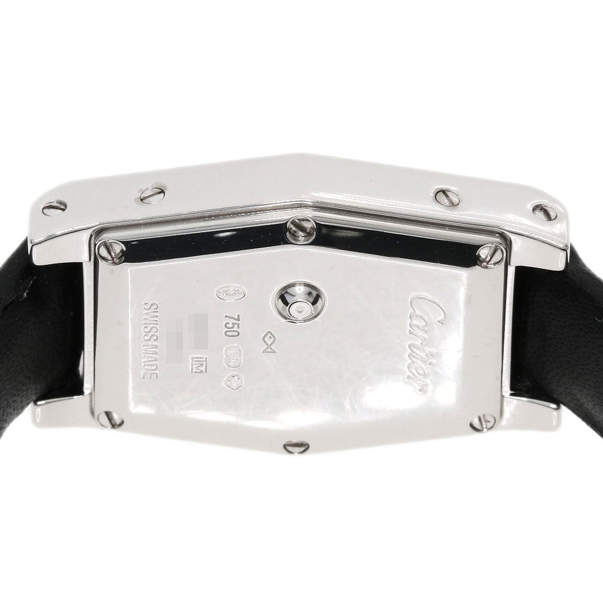 Cartier Watches Quartz Wj2005W3 K18Wg, Leather Silver Hexagonal Laniere Silver Dial Women