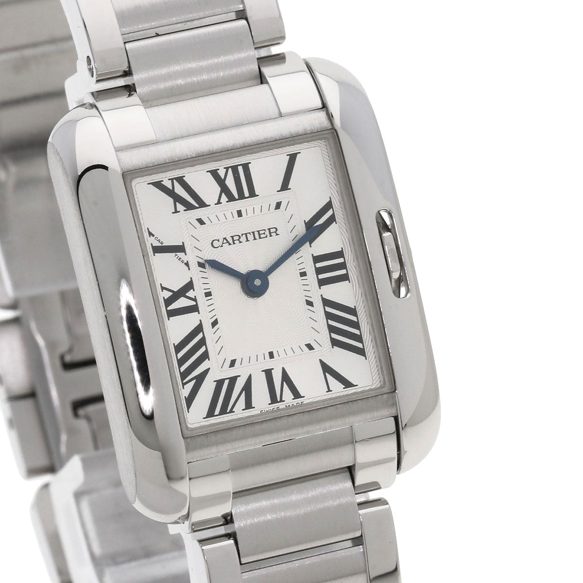 Cartier Watches Quartz W5310022 Stainless Steel , Stainless Steel Silver Tank Anglaise Sm Silver