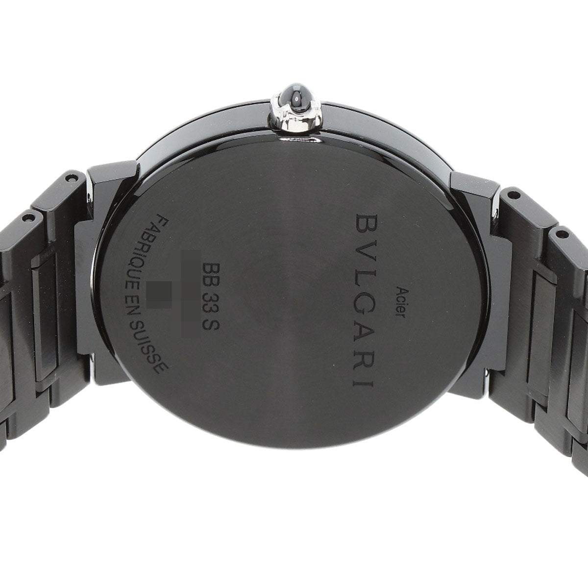 Bvlgari Watches Quartz Bb33S Stainless Steel, Black Dlc Black Bulgari Bulgari Black Diamond-Like