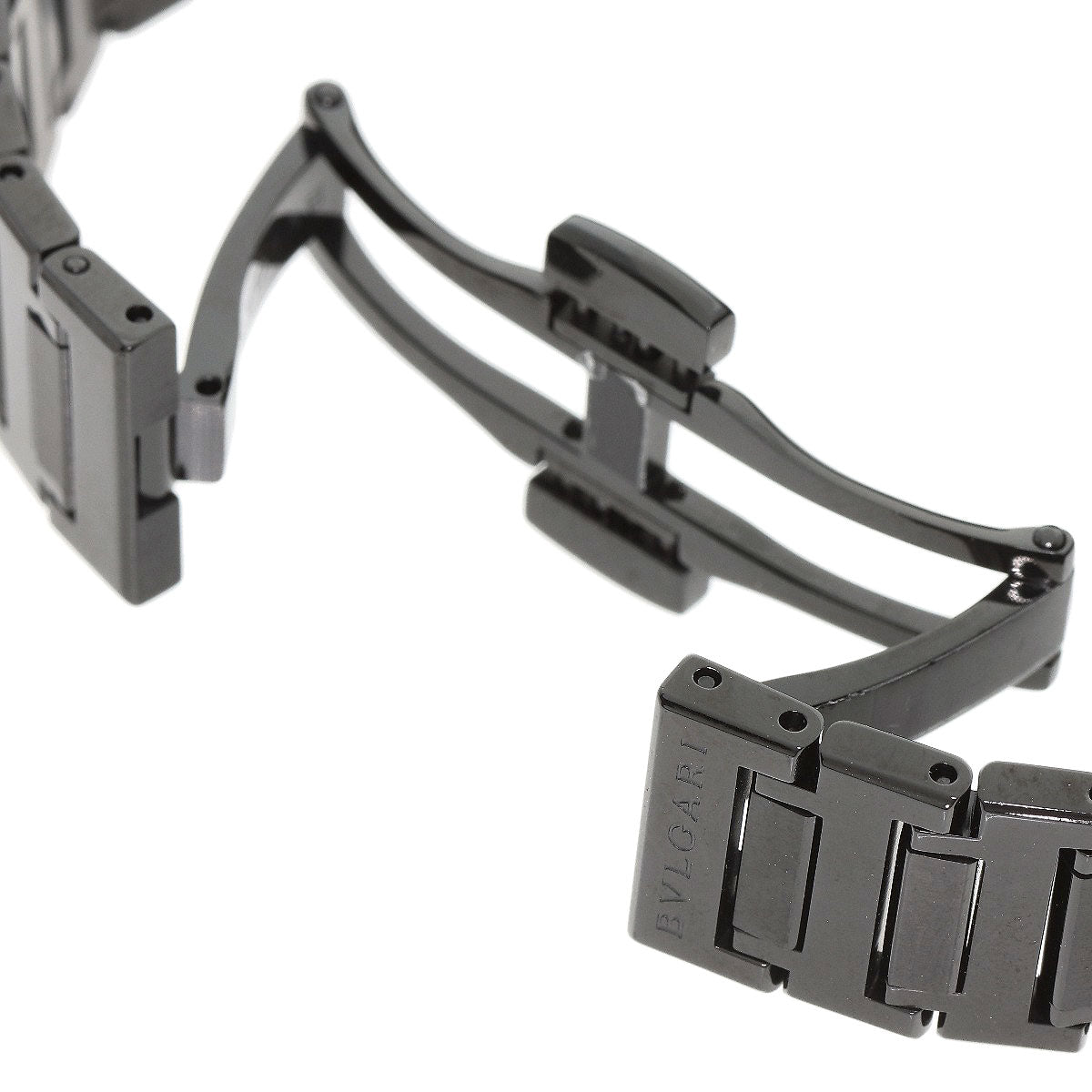 Bvlgari Watches Quartz Bb33S Stainless Steel, Black Dlc Black Bulgari Bulgari Black Diamond-Like