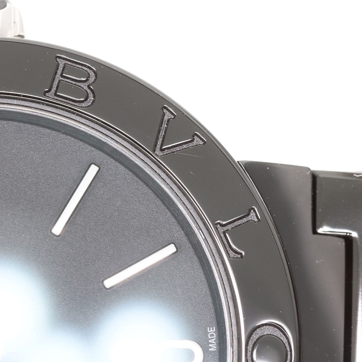 Bvlgari Watches Quartz Bb33S Stainless Steel, Black Dlc Black Bulgari Bulgari Black Diamond-Like