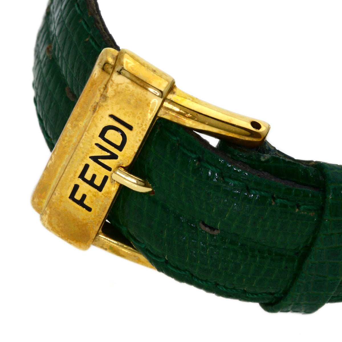 Fendi Watches Quartz 400J Gold Plated, Leather