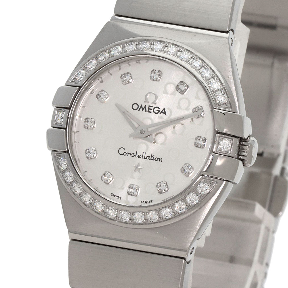 Omega Watches Quartz 123.15.27.60.52.001 Stainless Steel , Stainless Steel Silver Constellation