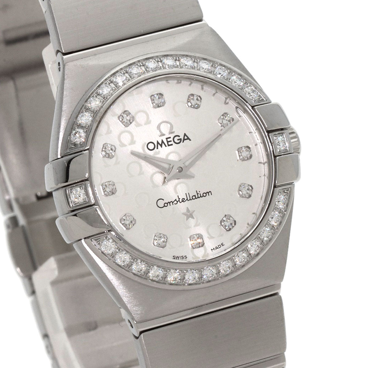 Omega Watches Quartz 123.15.27.60.52.001 Stainless Steel , Stainless Steel Silver Constellation