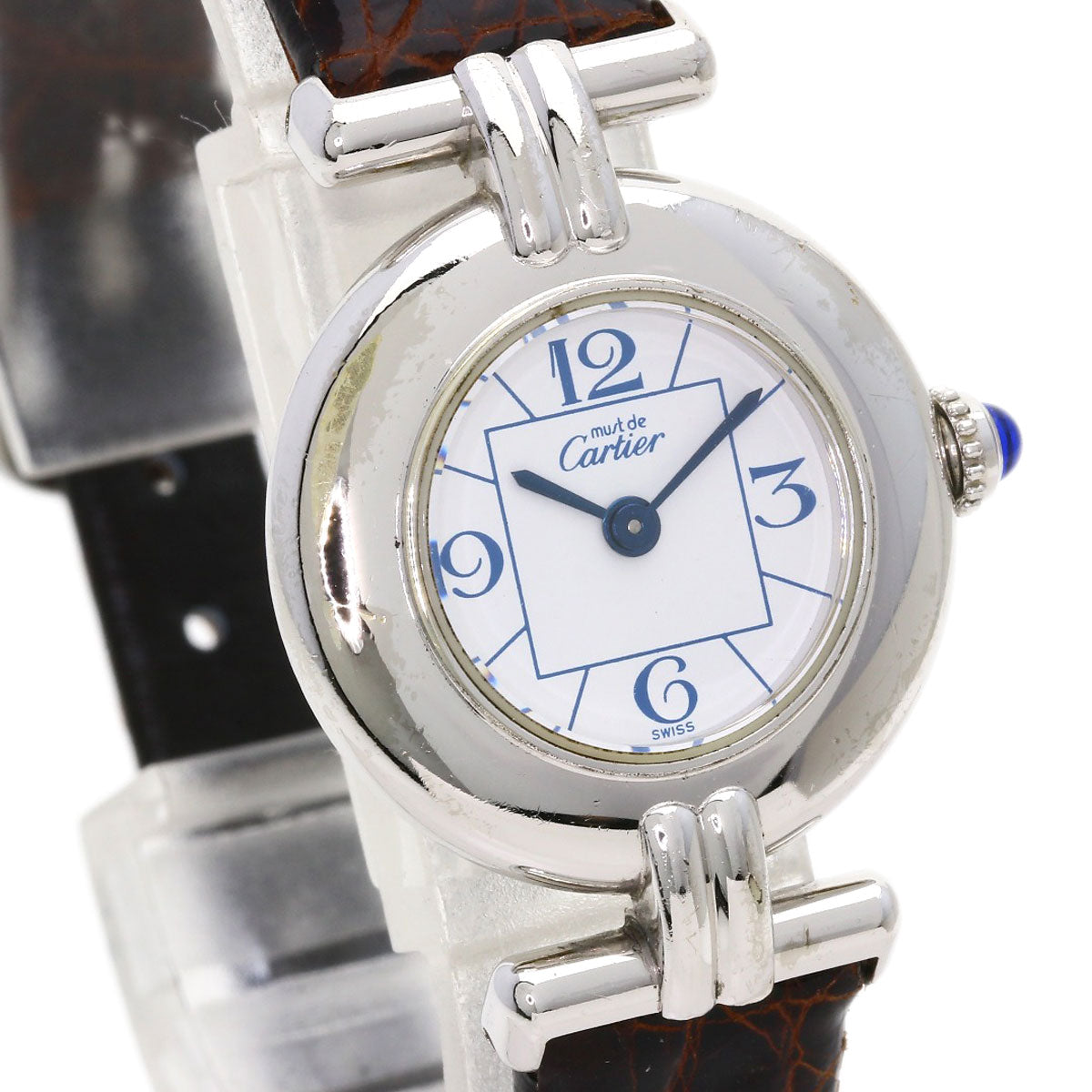Cartier Watches Quartz W1011455 Stainless Steel Silver Must-Collize White Dial