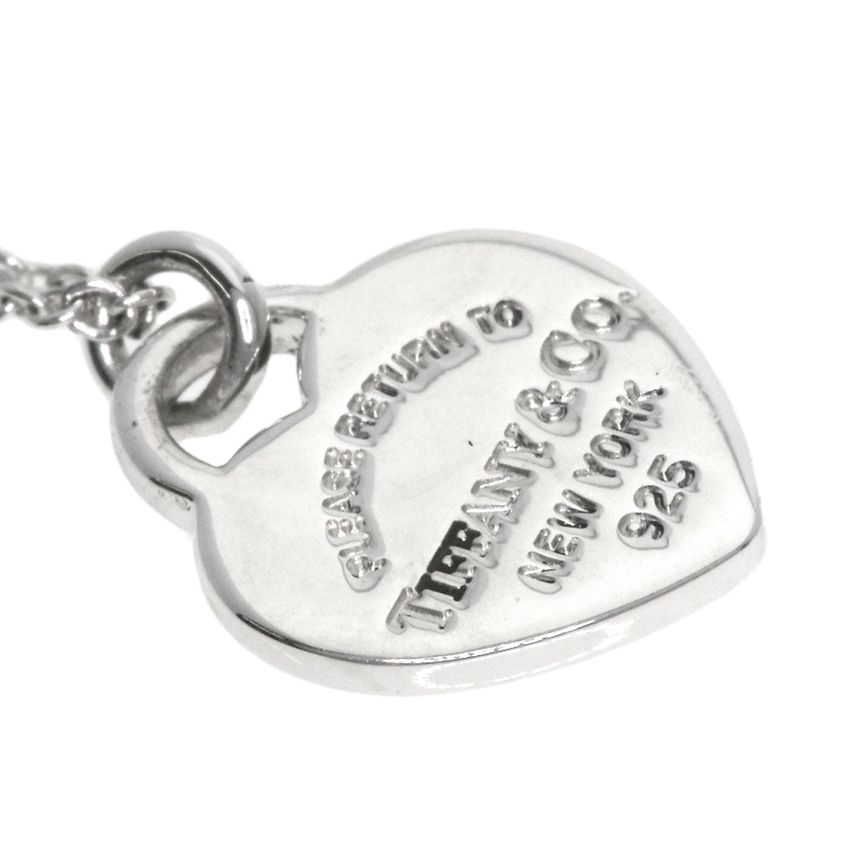Tiffany&Co. Necklace Sv Silver Return To Mini Double Heart
