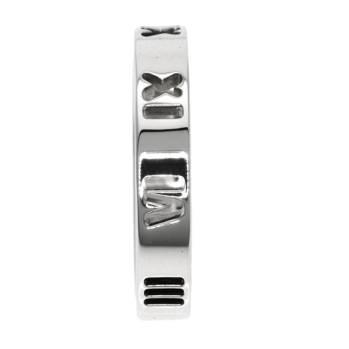 Tiffany&Co. Ring Sv Silver Atlas Narrow Women