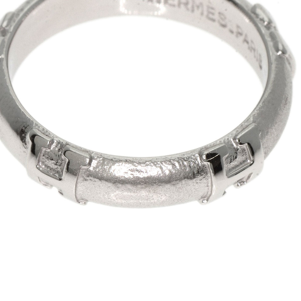Hermes Ring K18Wg Silver Fidelite # 49