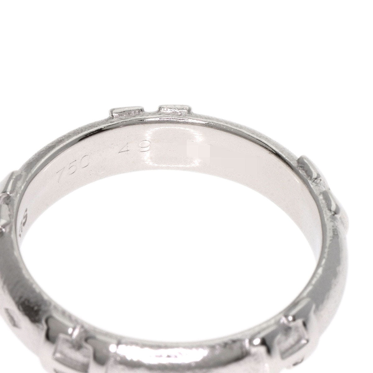 Hermes Ring K18Wg Silver Fidelite # 49