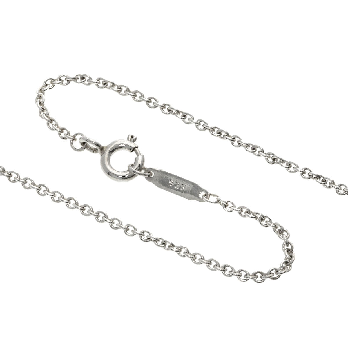 Tiffany&Co. Necklace Sv Silver Return To Double Heart Onyx