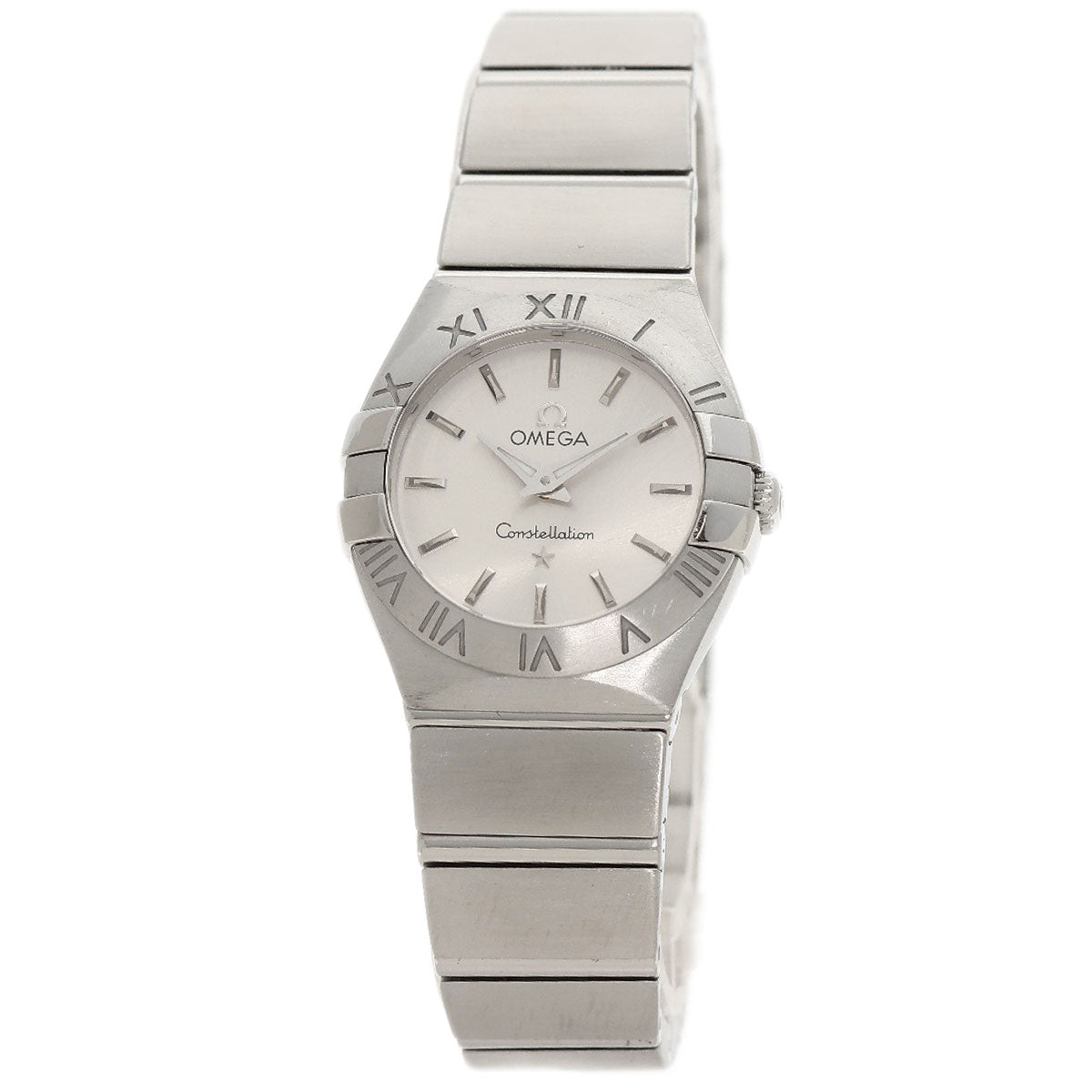 Omega Watches Quartz 123.10.24.60.02.001 Stainless Steel , Stainless Steel Silver Constellation