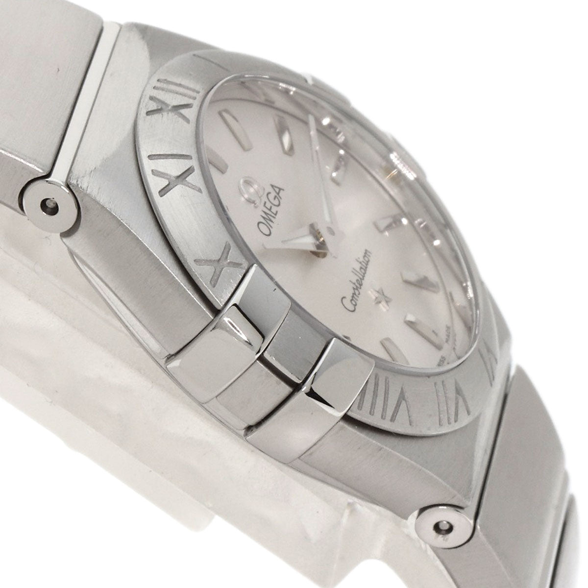 Omega Watches Quartz 123.10.24.60.02.001 Stainless Steel , Stainless Steel Silver Constellation