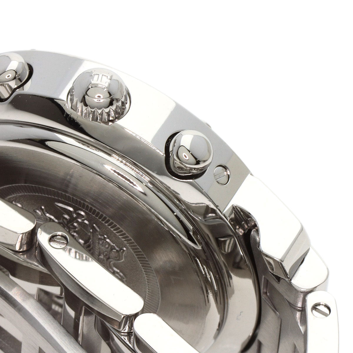 Hermes Watches Quartz Cl1.310 Stainless Steel , Stainless Steel Silver Clipper Chronograph White