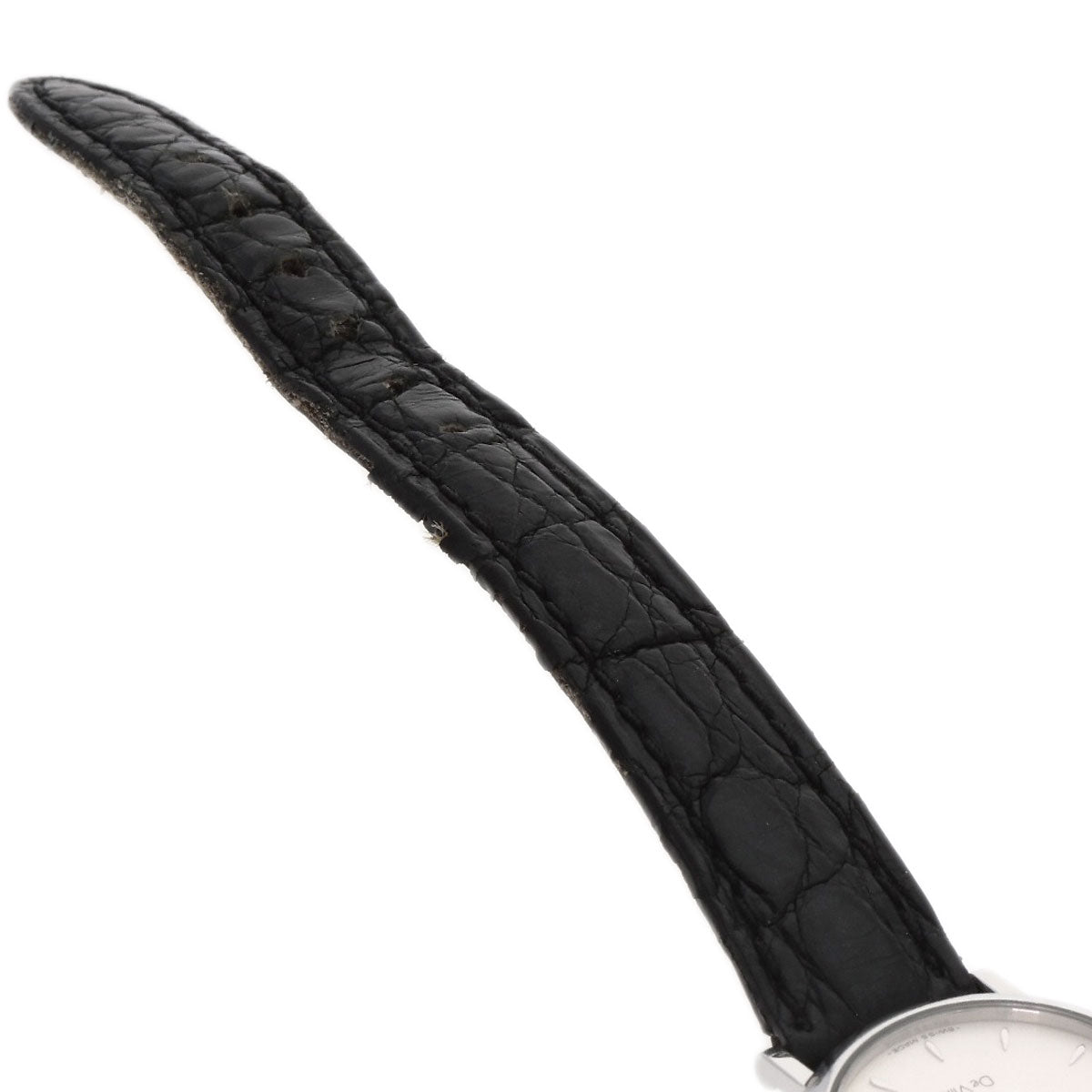 Omega Watches Quartz Stainless Steel, Leather Silver De Ville Silver Dial Women