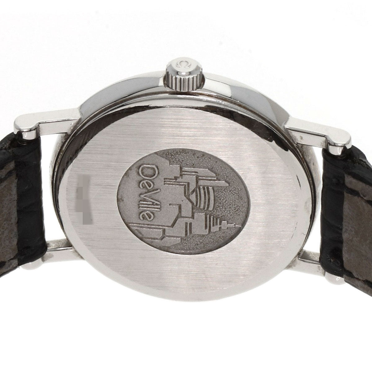 Omega Watches Quartz Stainless Steel, Leather Silver De Ville Silver Dial Women