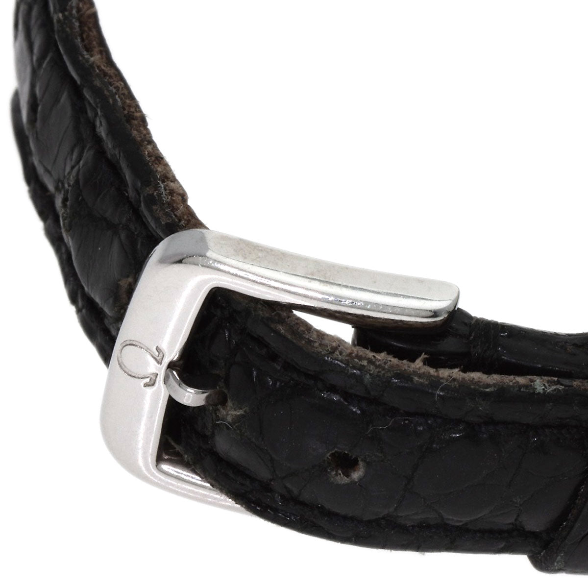 Omega Watches Quartz Stainless Steel, Leather Silver De Ville Silver Dial Women