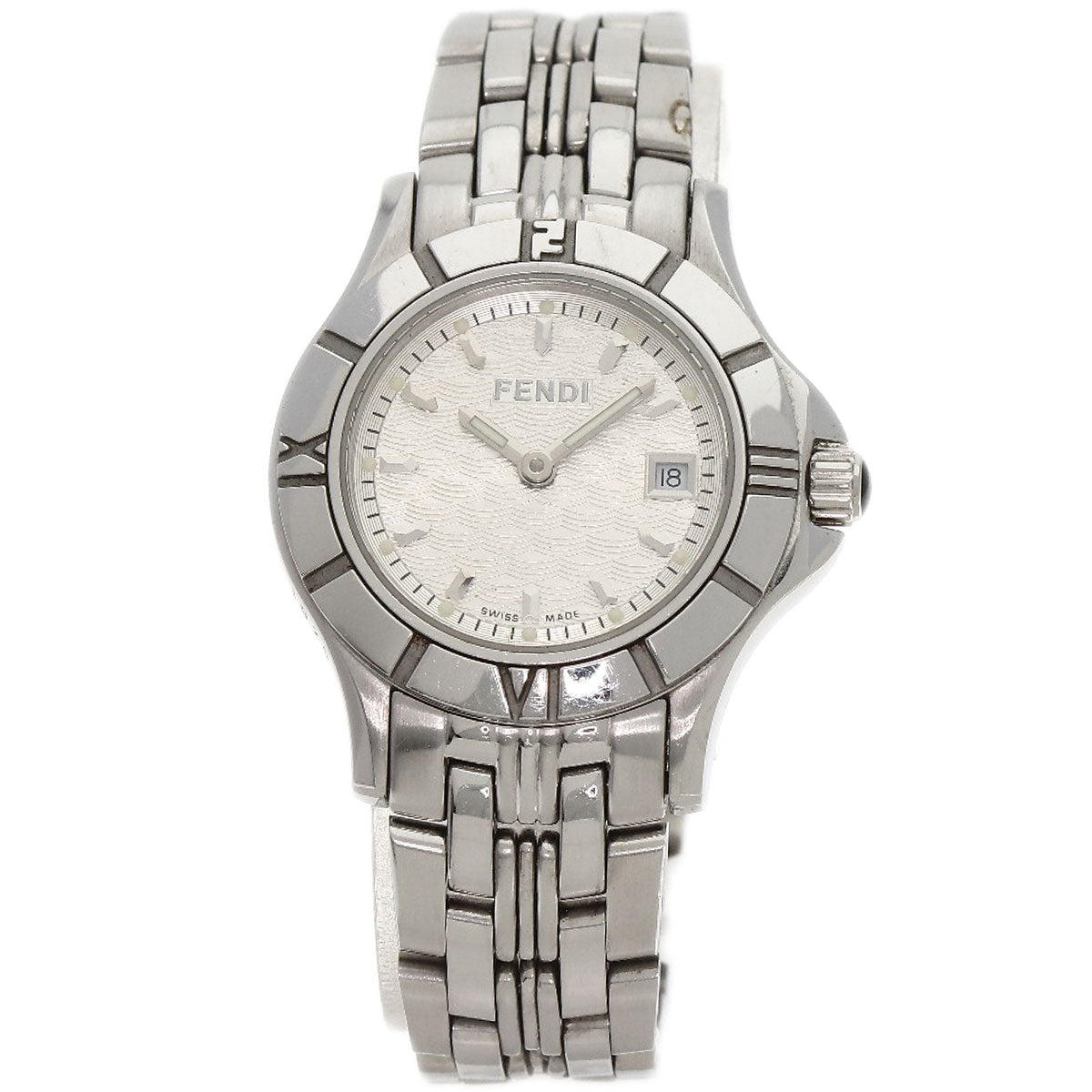 Fendi Watches Quartz Stainless Steel , Stainless Steel Silver 2600L Silver Dial Women
