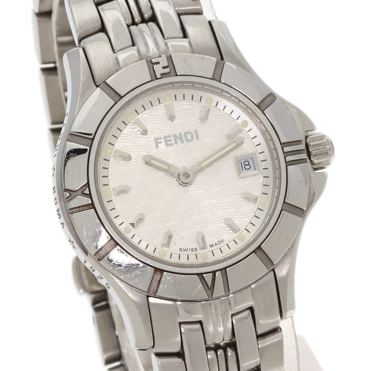 Fendi Watches Quartz Stainless Steel , Stainless Steel Silver 2600L Silver Dial Women