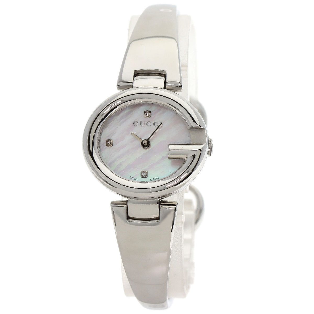 Gucci Watches Quartz 134.5 Stainless Steel , Stainless Steel Silver G Balloon Shell 3P Diamond