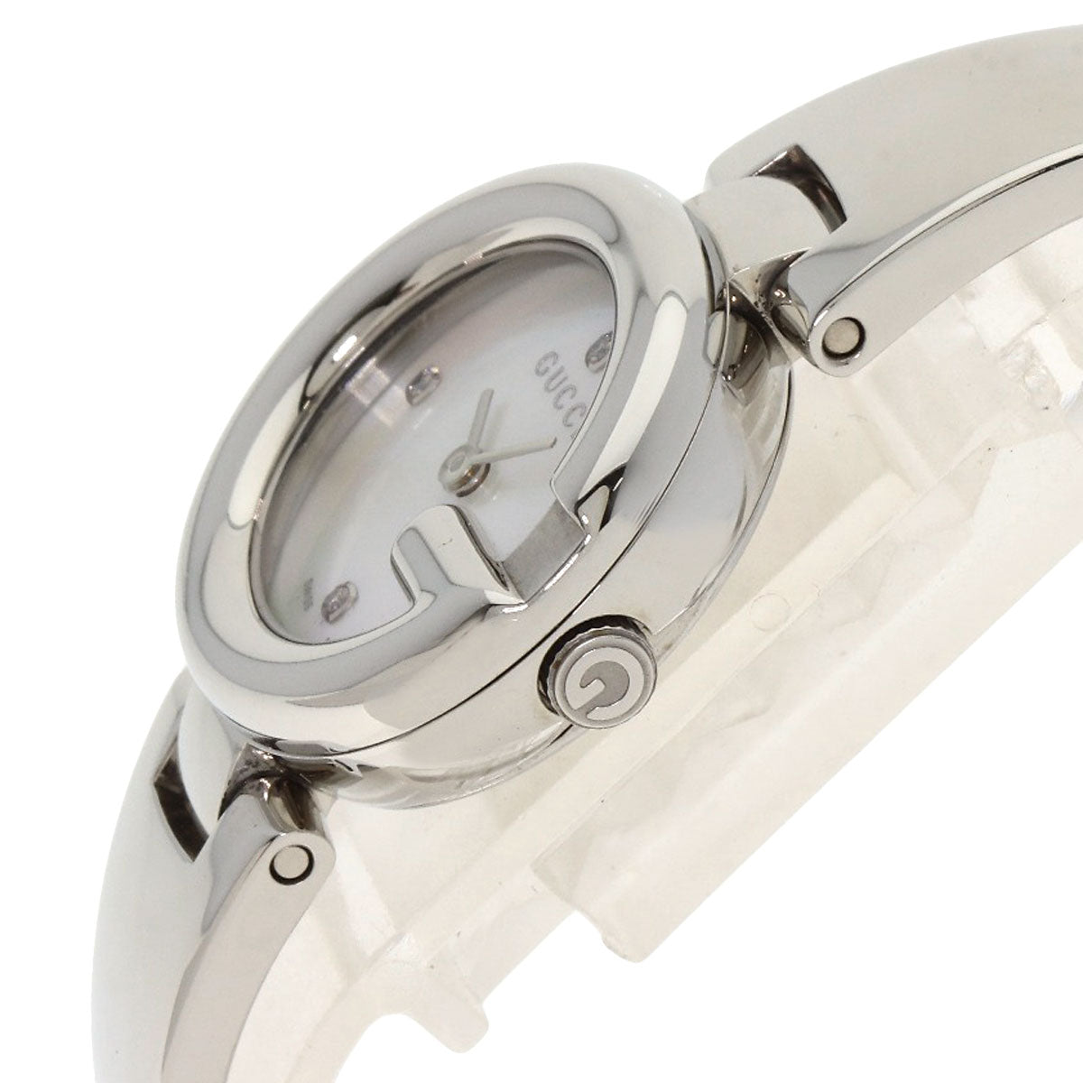 Gucci Watches Quartz 134.5 Stainless Steel , Stainless Steel Silver G Balloon Shell 3P Diamond