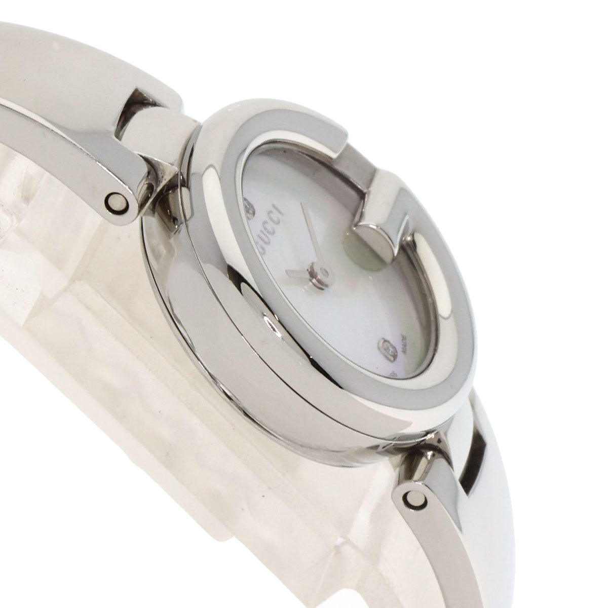 Gucci Watches Quartz 134.5 Stainless Steel , Stainless Steel Silver G Balloon Shell 3P Diamond