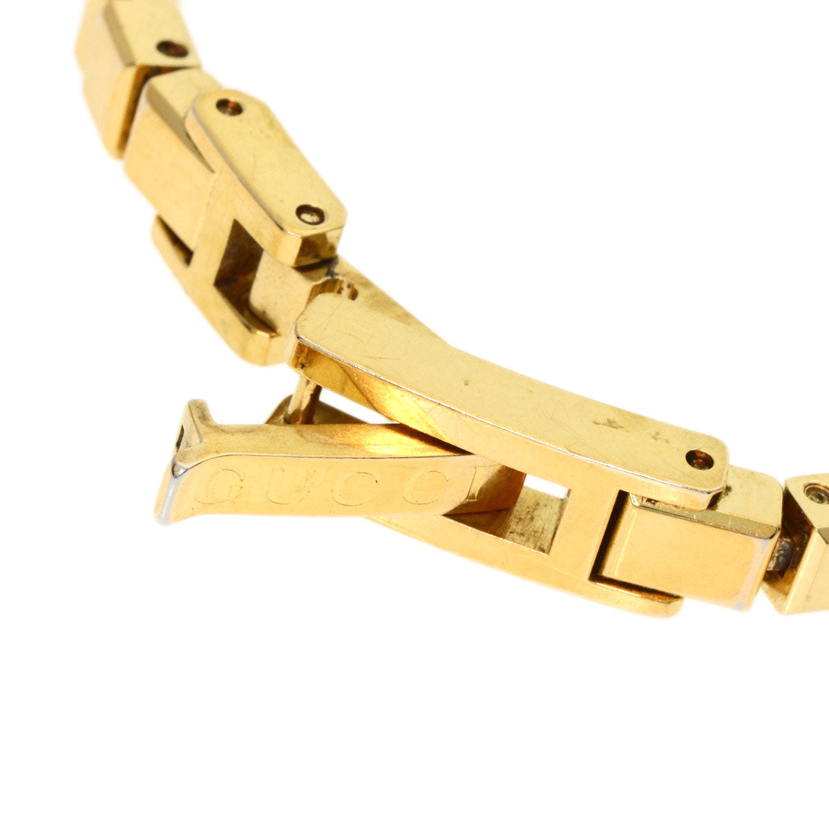 Gucci Watches Quartz 102 Gold Plated , Gold Plated Gold G Mini Black Dial Women