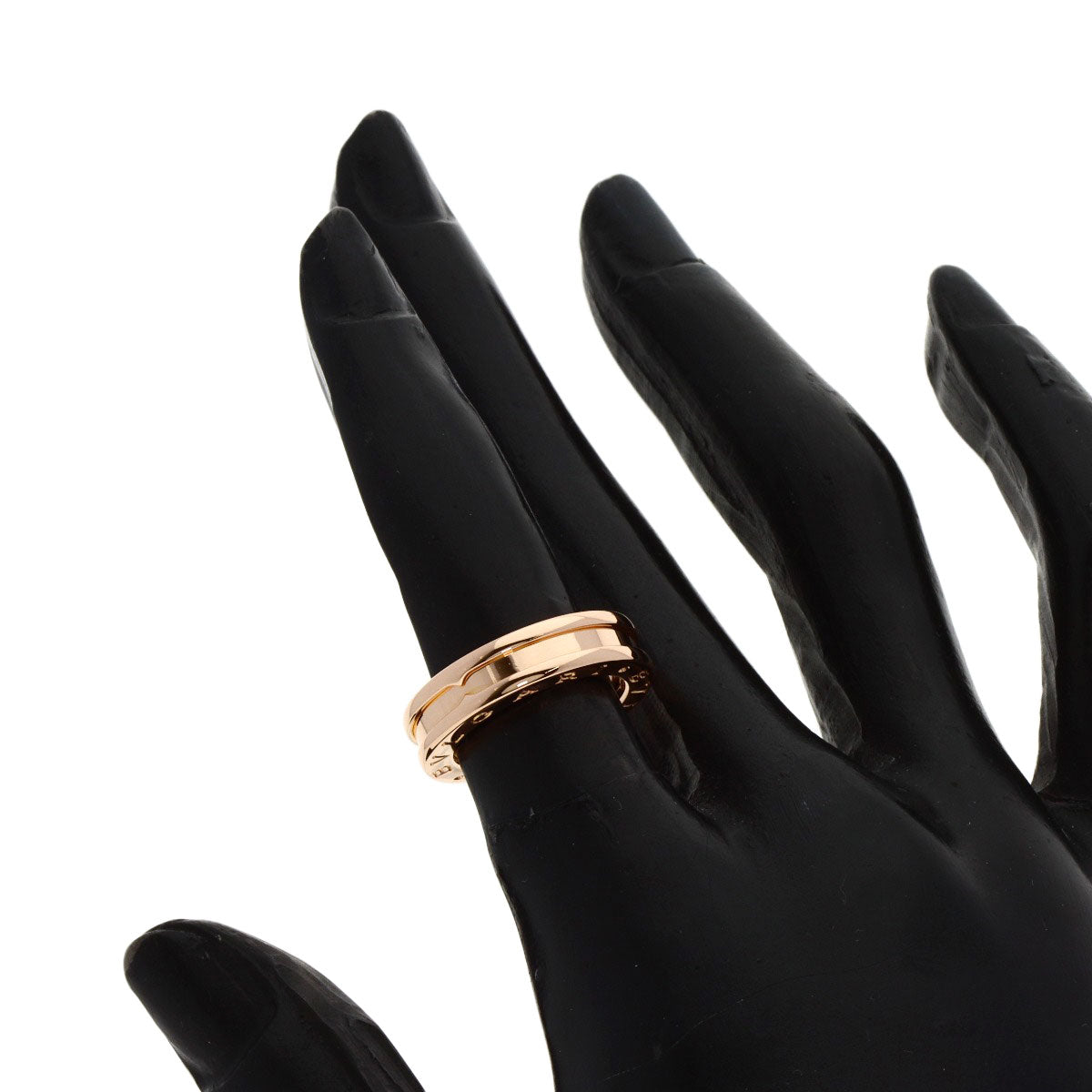 Bvlgari Ring 18K Pink Gold Gold B-Zero1 B-Zero One Xs #47 Women