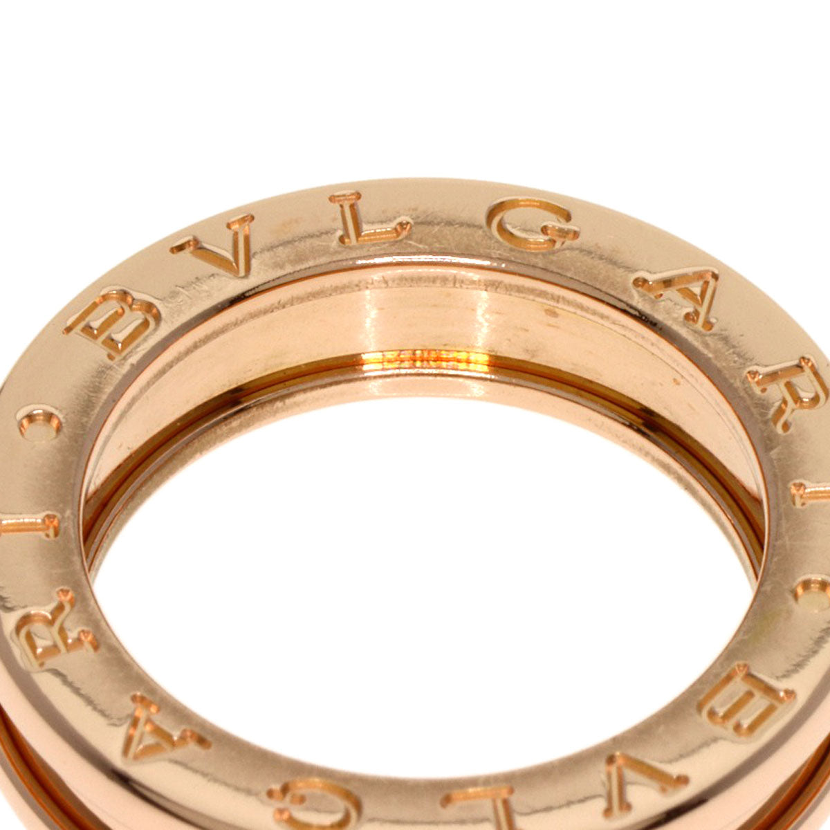 Bvlgari Ring 18K Pink Gold Gold B-Zero1 B-Zero One Xs #47 Women