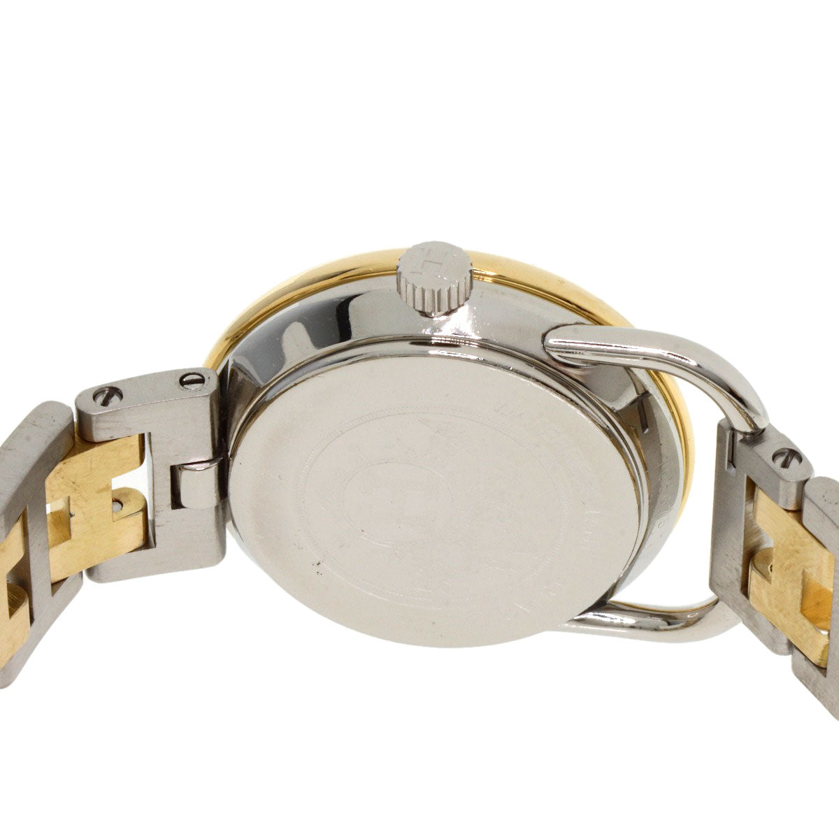 Hermes Watches Quartz Stainless Steel , Ssxgp Gold Arceau White Dial Women
