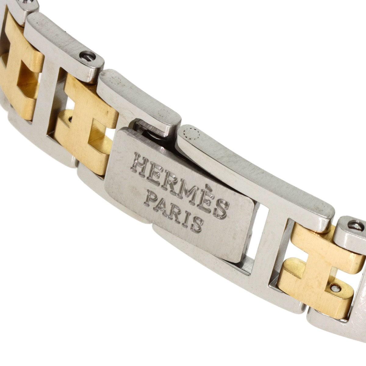 Hermes Watches Quartz Stainless Steel , Ssxgp Gold Arceau White Dial Women
