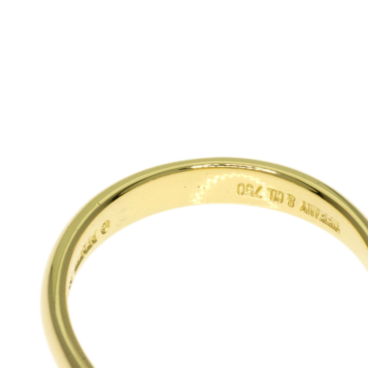 Tiffany&Co. Ring 18K Yellow Gold Gold Bean Diamond Women