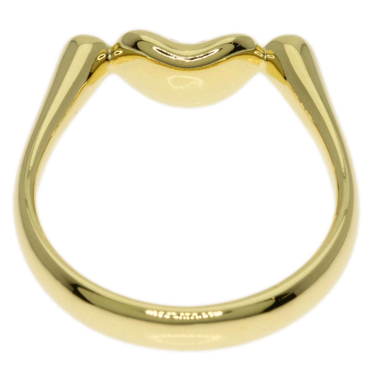 Tiffany&Co. Ring 18K Yellow Gold Gold Bean Diamond Women