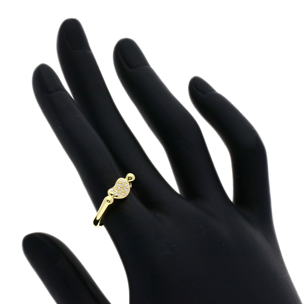 Tiffany&Co. Ring 18K Yellow Gold Gold Bean Diamond Women