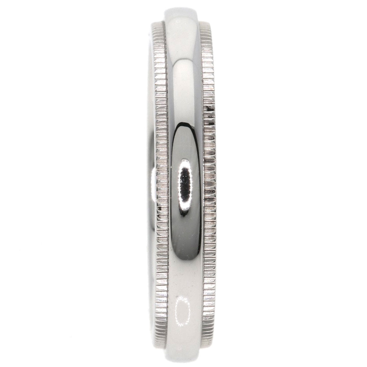 Tiffany&Co. Ring Pt950 Silver Milgrain Women