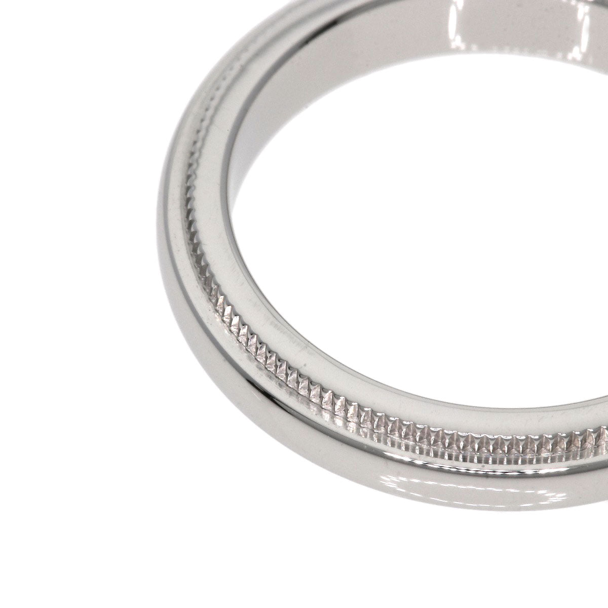Tiffany&Co. Ring Pt950 Silver Milgrain Women