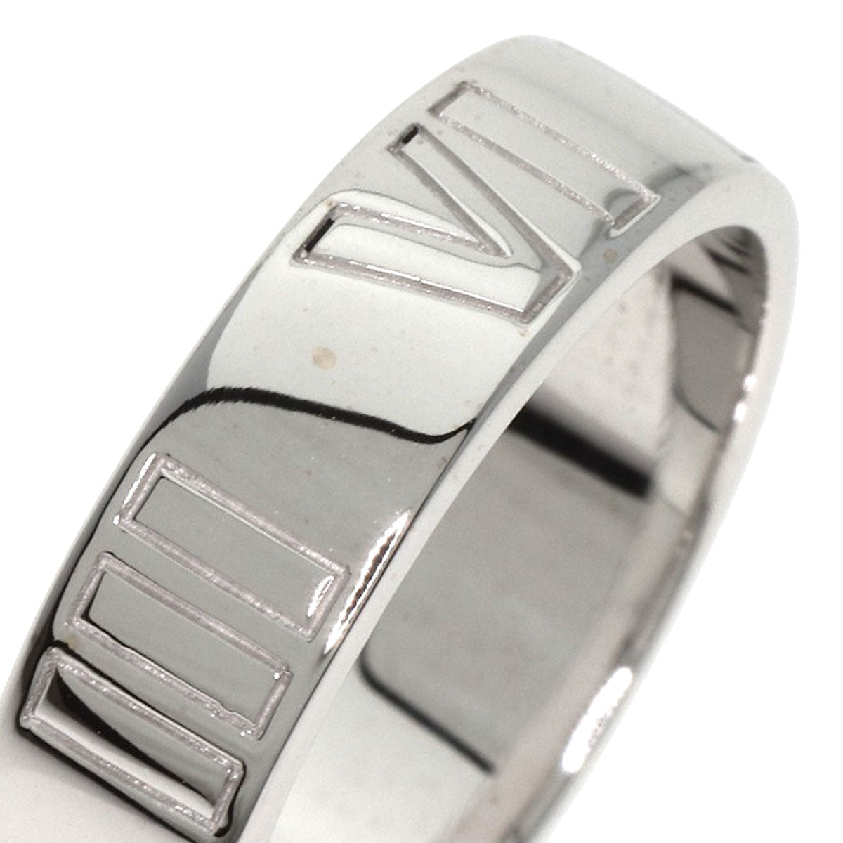 Tiffany&Co. Ring K18Wg Silver Atlas Diamond Women